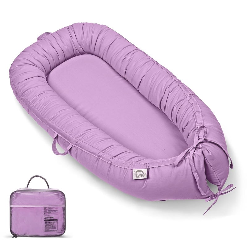 EAQ Baby Lounger, Infant Lounger for Newborn,Portable Baby Nest Cover Breathable & Soft, Newborn Essentials - Image 1